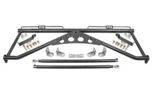 Ford Mustang Harness Bars - BMR Suspension - BMR HB760 - Black Hammertone - `15-`24